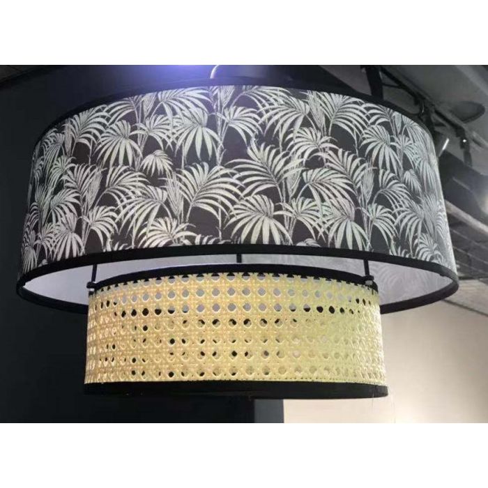 Lampara Techo Colonial DKD Home Decor Negro Natural 46 x 25 x 46 cm