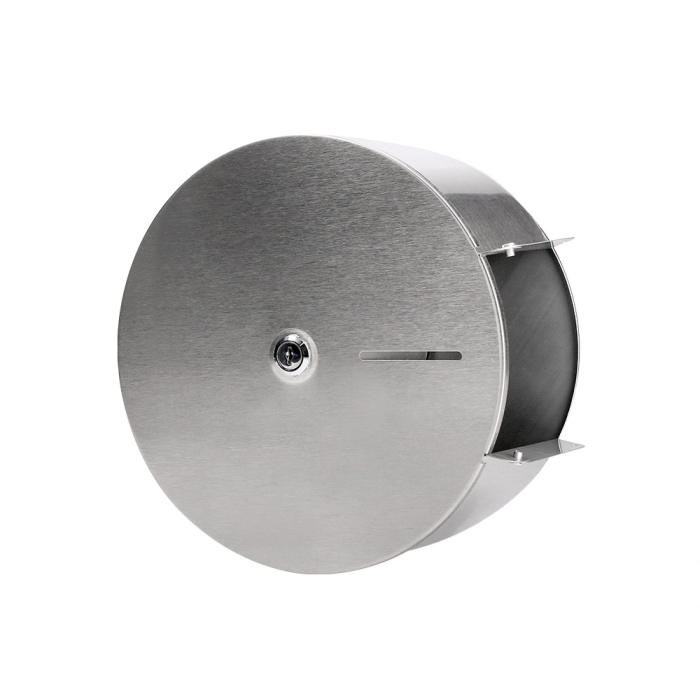 Q-connect Dispensador de Papel Higiénico Jumbo Acero Inoxidable 115x254x265 mm 3