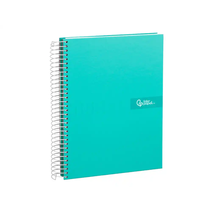Liderpapel Cuaderno Espiral A4 Micro Crafty Tapa Forrada 120 Hojas 90gr Cuadro 5mm 5 Bandas Color Turquesa 3 Liderpapel Cuaderno Espiral A4 Micro Crafty Tapa Forrada 120 Hojas 90gr Cuadro 5mm 5 Bandas Color Turquesa 3