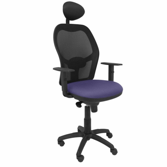 Silla de Oficina con Cabecero Jorquera P&C ALI261C Azul 4 Silla de Oficina con Cabecero Jorquera P&C ALI261C Azul 4
