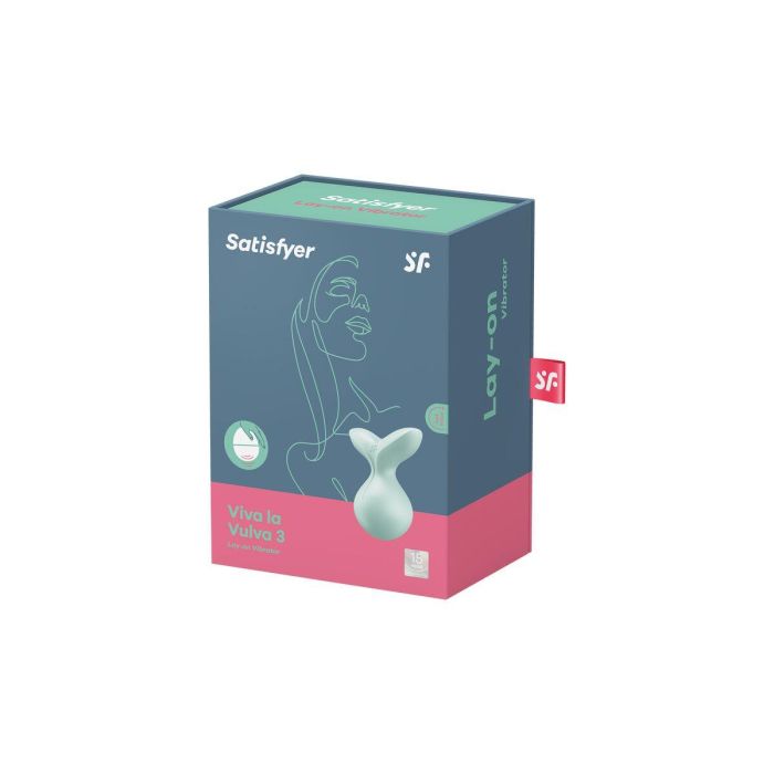 Satisfyer Viva la vulva 3 lay-on vibrator menta 1 Satisfyer Viva la vulva 3 lay-on vibrator menta 1
