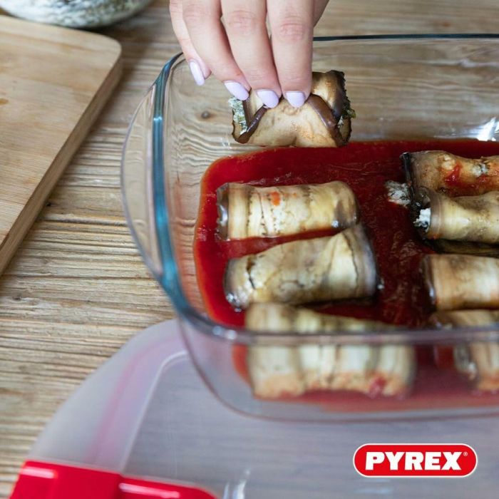 Pyrex AAAAY00560 Set 5 Recipientes Cook & Heat de Vidrio con Tapa y Válvula de Vapor para Almacenar y Microondas 2
