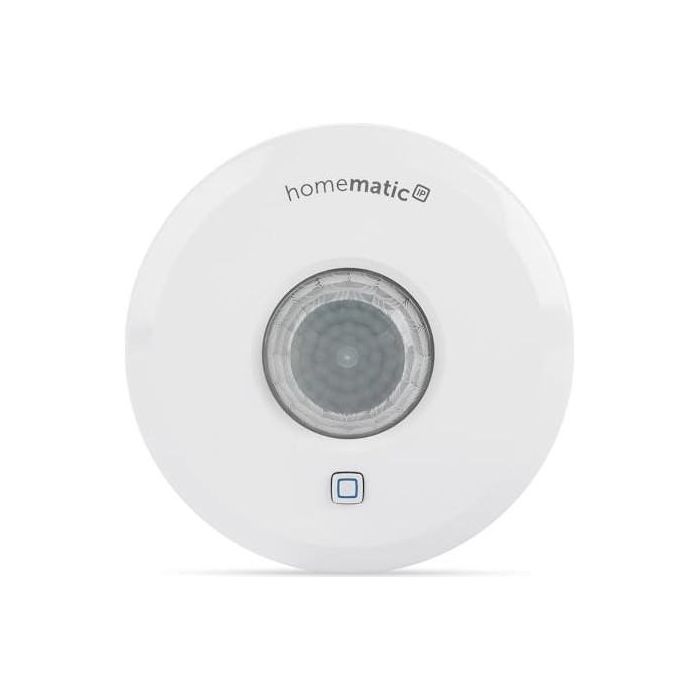 Homematic IP HmIP-SPI Detector de Presencia Inalámbrico para Interior Techo Blanco IP20, 7m de Detección