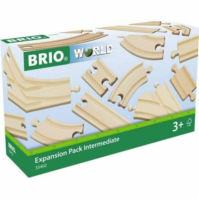 Brio World 33402 Caja de Evolución de 16 Rieles de Madera de Haya para Circuitos de Tren Brio: Rieles Rectos, Curvos y Puntos (+3 años) 0 Brio World 33402 Caja de Evolución de 16 Rieles de Madera de Haya para Circuitos de Tren Brio: Rieles Rectos, Curvos y Puntos (+3 años) 0