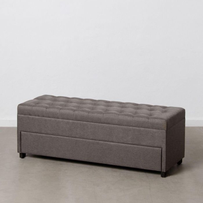 Baúl Tejido Sintético Madera 140 x 50 x 50 cm Baúl Tejido Sintético Madera 140 x 50 x 50 cm