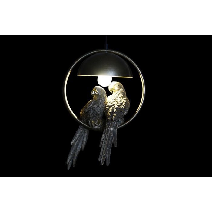 DKD Home Decor Lámpara de Techo Tropical con Loros Dorado Blanco, de Resina y Metal, Altura 44.5 cm, Casquillo E27, 50W - Pack 2 Unidades 4 DKD Home Decor Lámpara de Techo Tropical con Loros Dorado Blanco, de Resina y Metal, Altura 44.5 cm, Casquillo E27, 50W - Pack 2 Unidades 4