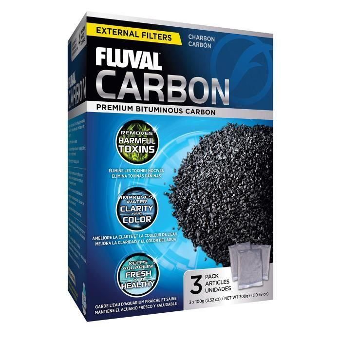 Fluval Set de 3 Carbones Activados 100g para Acuarios - Elimina Olores, Metales y Contaminantes - Agua Dulce/Salada 1 Fluval Set de 3 Carbones Activados 100g para Acuarios - Elimina Olores, Metales y Contaminantes - Agua Dulce/Salada 1