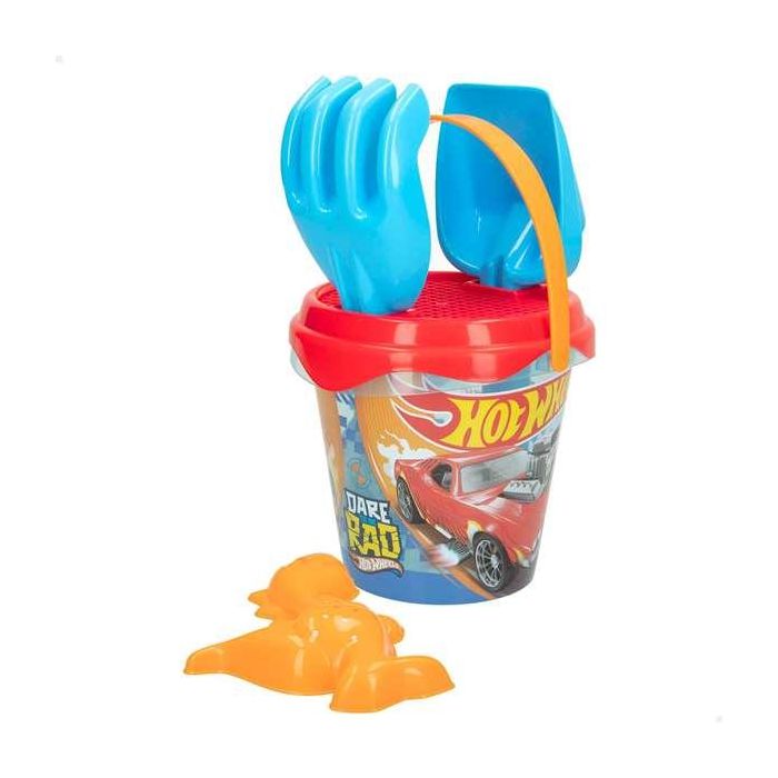 Cubo playa hot wheels 14 cm con pala,rastrillo,cedazo y 1 molde en red - modelos surtidos 1 Cubo playa hot wheels 14 cm con pala,rastrillo,cedazo y 1 molde en red - modelos surtidos 1