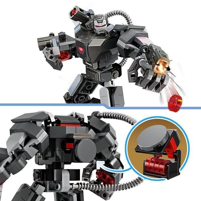 LEGO 76277 Marvel War Machine Armadura Robot, Robot de Juguete con: 3 Cañones de Disparo, Personaje MCU 2 LEGO 76277 Marvel War Machine Armadura Robot, Robot de Juguete con: 3 Cañones de Disparo, Personaje MCU 2