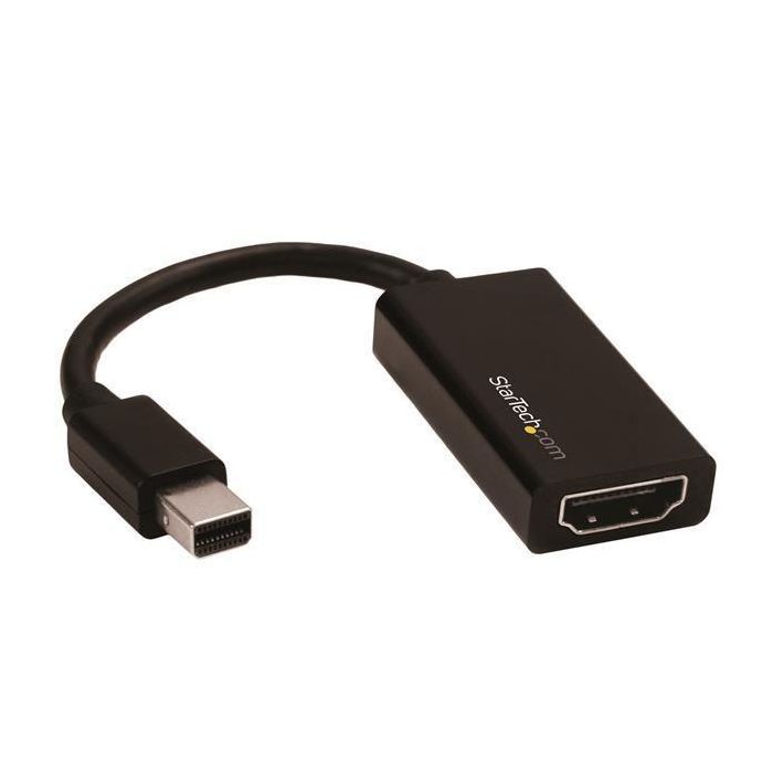 Adaptador Mini DisplayPort a HDMI Startech MDP2HD4K60S 4K Ultra HD Negro Adaptador Mini DisplayPort a HDMI Startech MDP2HD4K60S 4K Ultra HD Negro