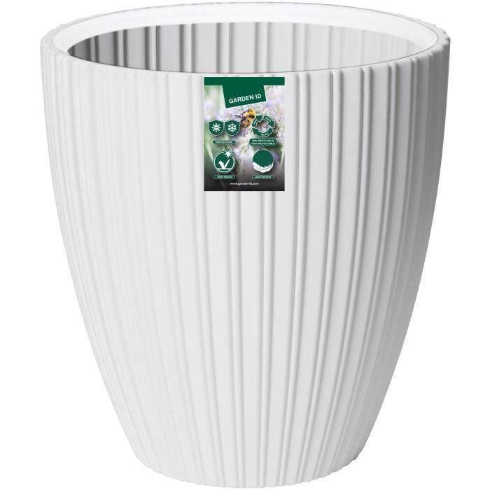 Maceta - Garden ID - Fancy - 40 x 42 cm - Para jardín, balcones o interiores - Blanco 1 Maceta - Garden ID - Fancy - 40 x 42 cm - Para jardín, balcones o interiores - Blanco 1
