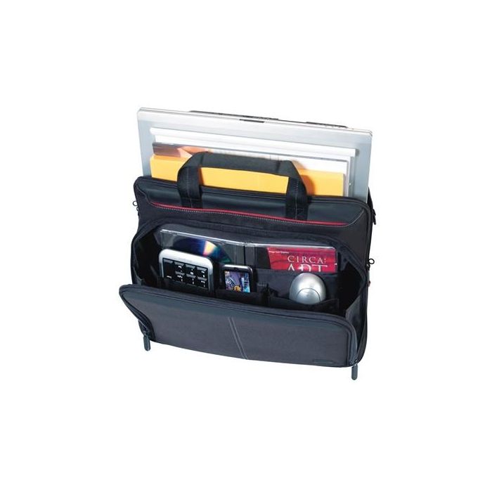 Targus Maletín para portátil Clamshell de 16 Pulgadas Negro Funda de Transporte de Poliéster con Compartimento Acolchado y Correa de Hombro 2