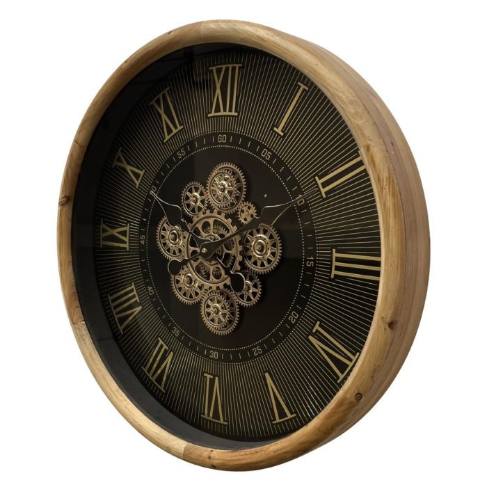 Reloj Pared Loft DKD Home Decor Negro Natural 8.5 x 63.5 x 63.5 cm 1 Reloj Pared Loft DKD Home Decor Negro Natural 8.5 x 63.5 x 63.5 cm 1