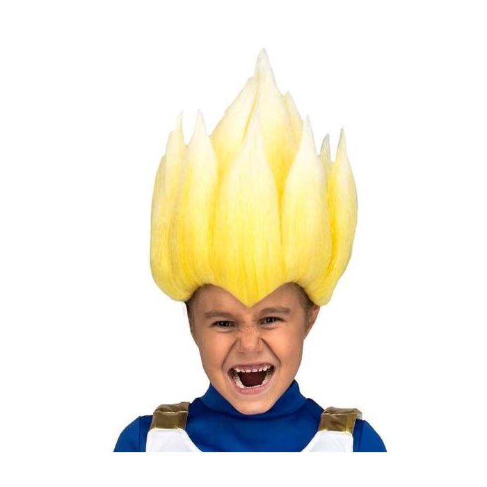 My Other Me Peluca infantil Sayan Vegeta, talla única, Multicolor, para niños de 5 a 12 años, 100% Poliéster
