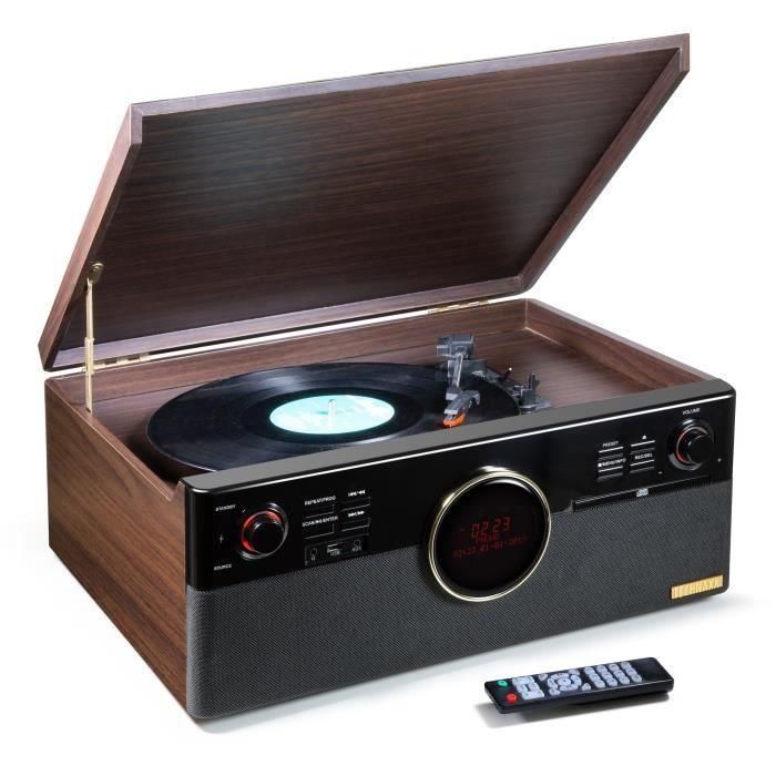 TECHNAXX DAB BLUETOOTH RECORD-PLAYER TX-137 tocadiscos - Phono, Cassette, CD, USB, AUXIN, Radio FM/DAB+