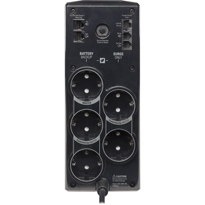 APC BR900G-GR Back-UPS Pro 900VA 540W Interactivo con AVR, 5 Salidas Tipo F 1 APC BR900G-GR Back-UPS Pro 900VA 540W Interactivo con AVR, 5 Salidas Tipo F 1