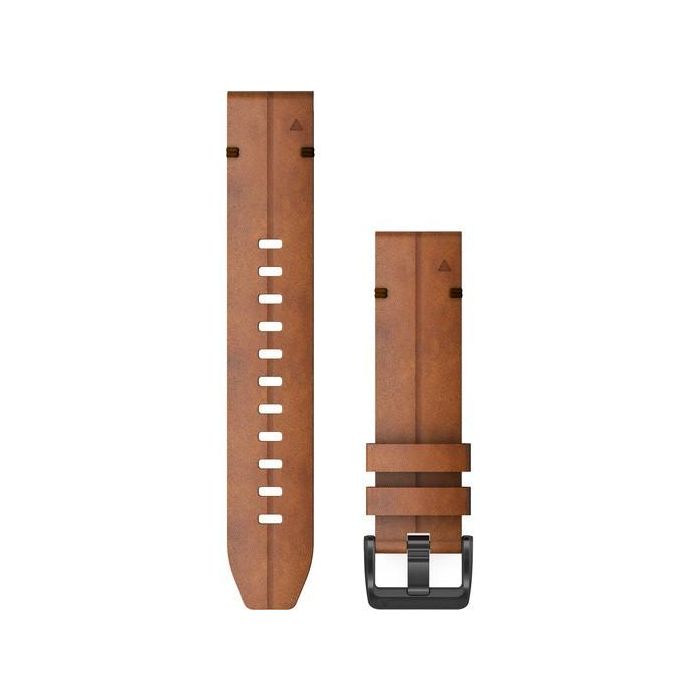 Garmin Ersatzarmband QuickFit 22mm Leder Braun/Schiefergrau 0 Garmin Ersatzarmband QuickFit 22mm Leder Braun/Schiefergrau 0