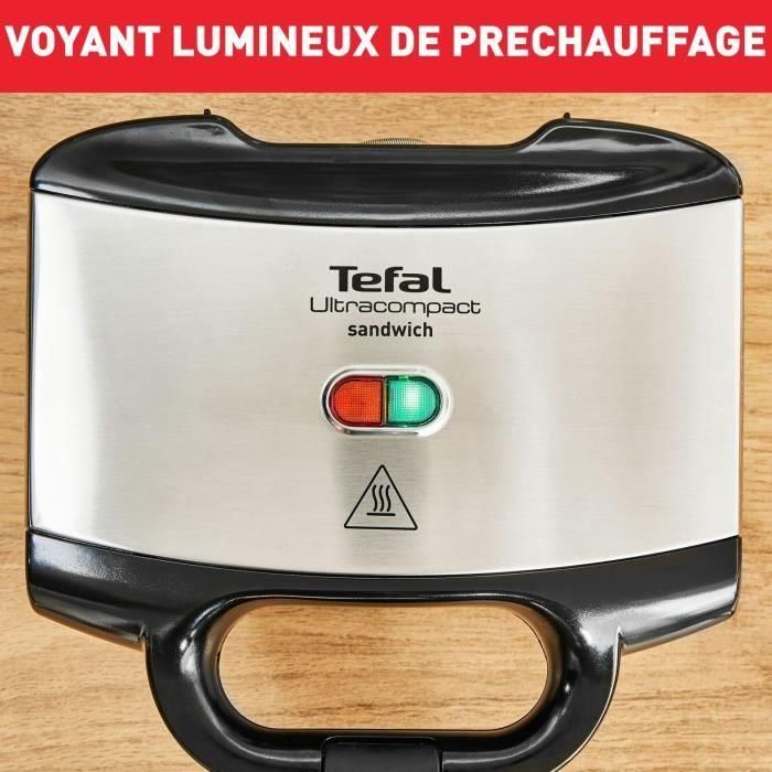 TEFAL Croque monsieur, Revestimiento antiadherente, Cierre de seguridad, Mango resistente al calor SM155212 2