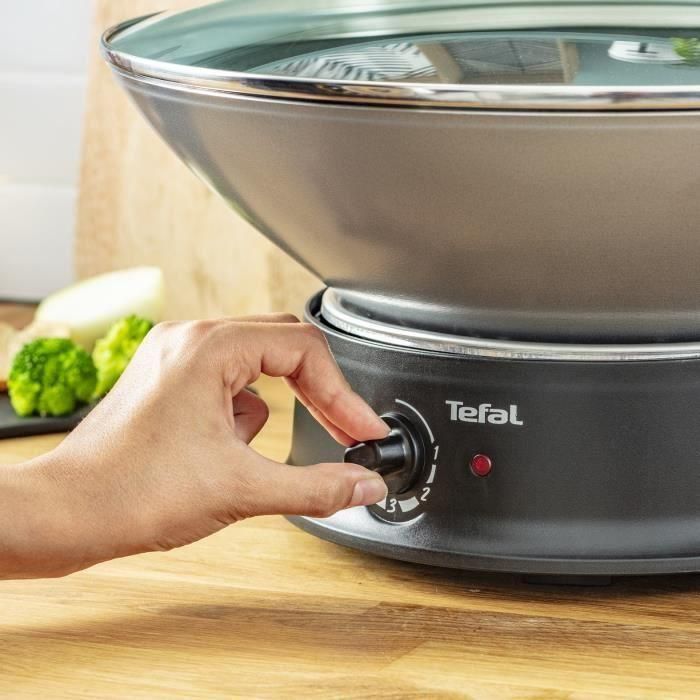 Sartén Wok Tefal WO3000 Negro Aluminio 1200 W 4