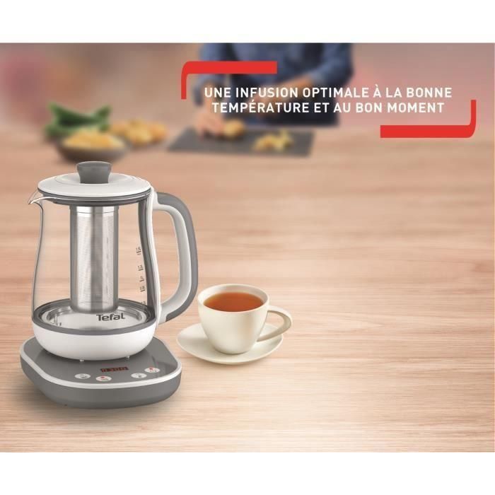 Hervidor y Tetera Eléctrica Tefal BJ551B10 Blanco/Gris Acero Inoxidable 1,5 L 1