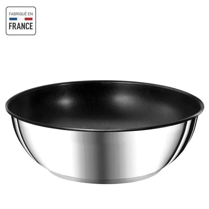 TEFAL INGENIO Preference Sartén Wok 26 cm, Inducción, Antiadherente, Apilable, Apta para lavavajillas, Made in France L9737702