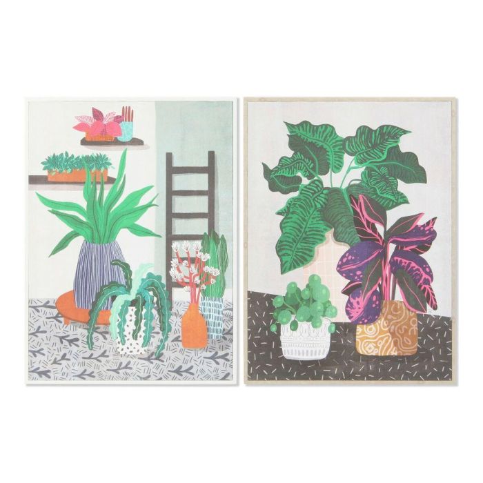 Cuadro Scandi DKD Home Decor Verde Multicolor 2.7 x 72 x 52 cm (2 Unidades) Cuadro Scandi DKD Home Decor Verde Multicolor 2.7 x 72 x 52 cm (2 Unidades)