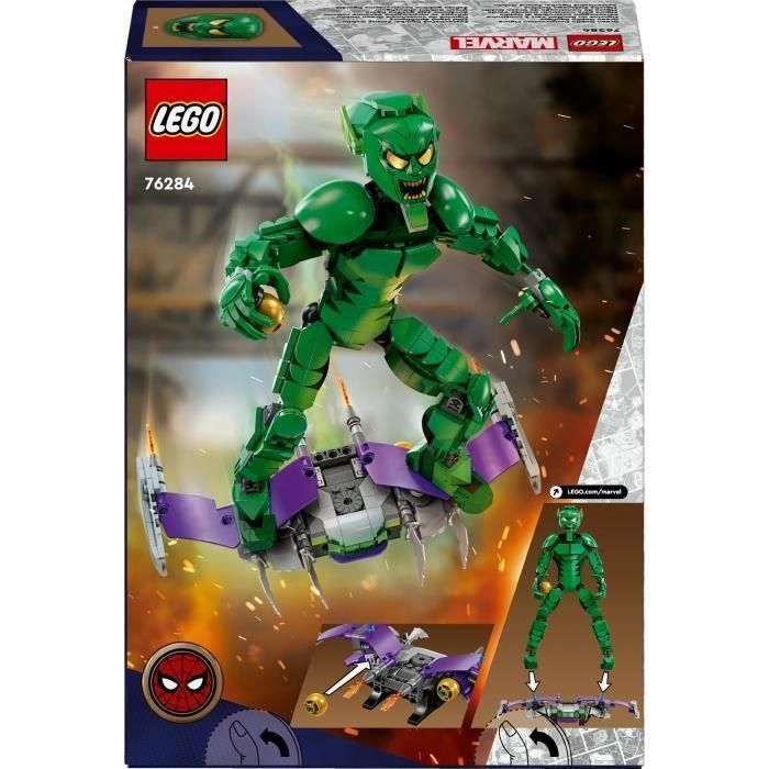 LEGO Marvel 76284 Duende Verde Minifigura de superhéroe de juguete para construir para niños 5