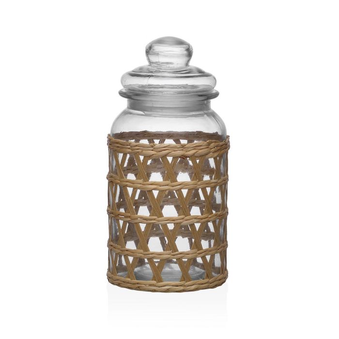 Bote Cristal Con Tapa 1300Ml Versa 11X24CM (6 Unidades) Bote Cristal Con Tapa 1300Ml Versa 11X24CM (6 Unidades)