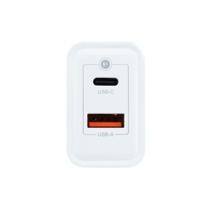COOLBOX COO-CUP-30CA Cargador USB Pared 30W USB-C/USB-A QC3.0 Blanco