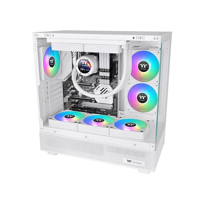 Thermaltake CL-F190-PL12SW-A Ventilador PC ARGB Sync Blanco 3 Unidades 120mm Thermaltake CL-F190-PL12SW-A Ventilador PC ARGB Sync Blanco 3 Unidades 120mm
