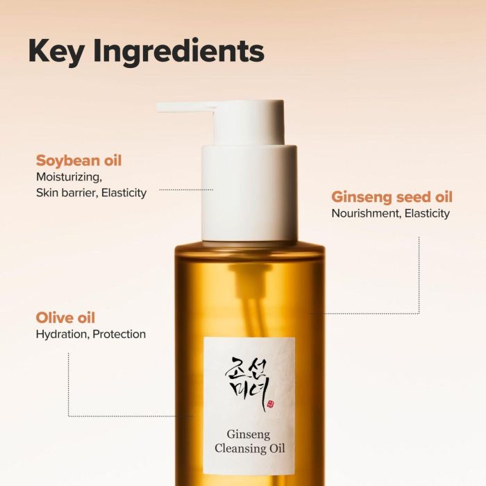 Beauty Of Joseon GINSENG Aceite Limpiador Profundo 210 ml – Tecnología Micelar para Piel Fresca y Firme No Comedogénico 6