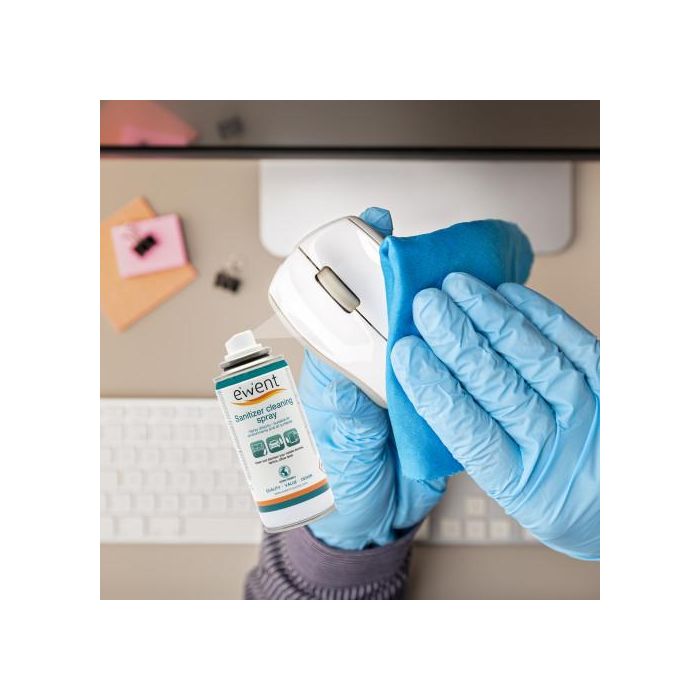 Ewent EW5676 Spray Desinfectante para Móviles, Mascarillas, Superficies, Etc. 400ml