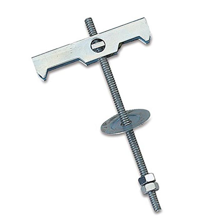 Lapafil Espiga basculante recta m-5, acero cincado blanco, para yeso laminado, hormigón hueco, aglomerado, Ø m - 5