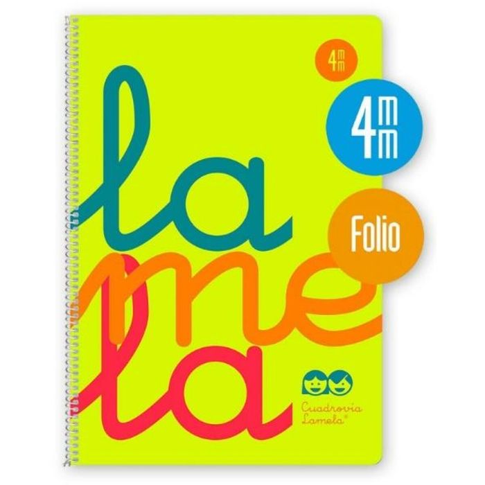 Libreta de Anillas Lamela Amarillo Din A4 80 Hojas (5 Unidades) 1
