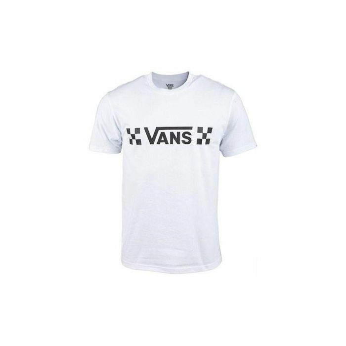 Camiseta de Manga Corta Hombre Vans Drop V Check-B Blanco 0 Camiseta de Manga Corta Hombre Vans Drop V Check-B Blanco 0
