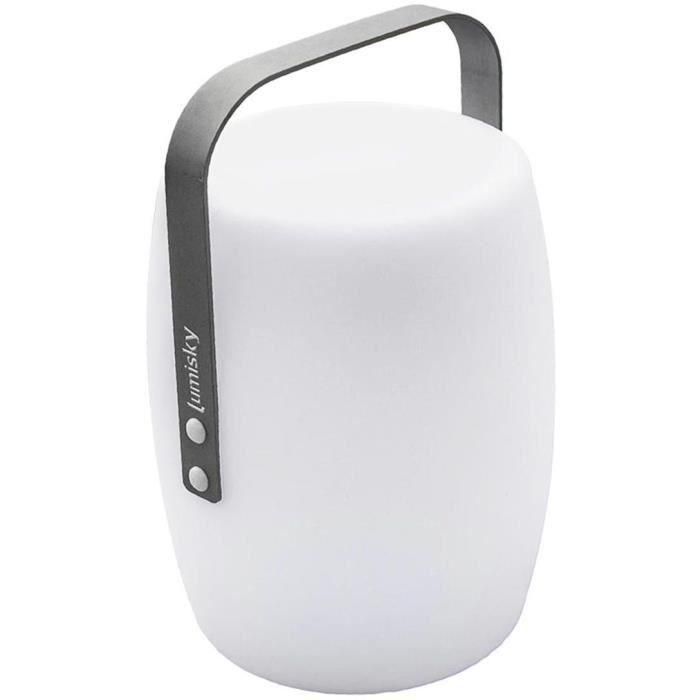 Lumisky LUM3760093543101 Linterna Inalámbrica Lucy Rock LED Blanco Cálido y Regulable, Mango Aluminio, 31 cm Altura Lumisky LUM3760093543101 Linterna Inalámbrica Lucy Rock LED Blanco Cálido y Regulable, Mango Aluminio, 31 cm Altura
