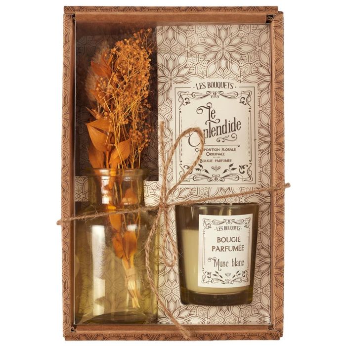 Vela Perfumada Con Flores Secas Home Deco Factory 6