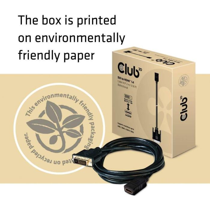 Club3D Kabel DVI <-> HDMI 1.4 2m 4K30Hz St/Bu 4 Club3D Kabel DVI <-> HDMI 1.4 2m 4K30Hz St/Bu 4