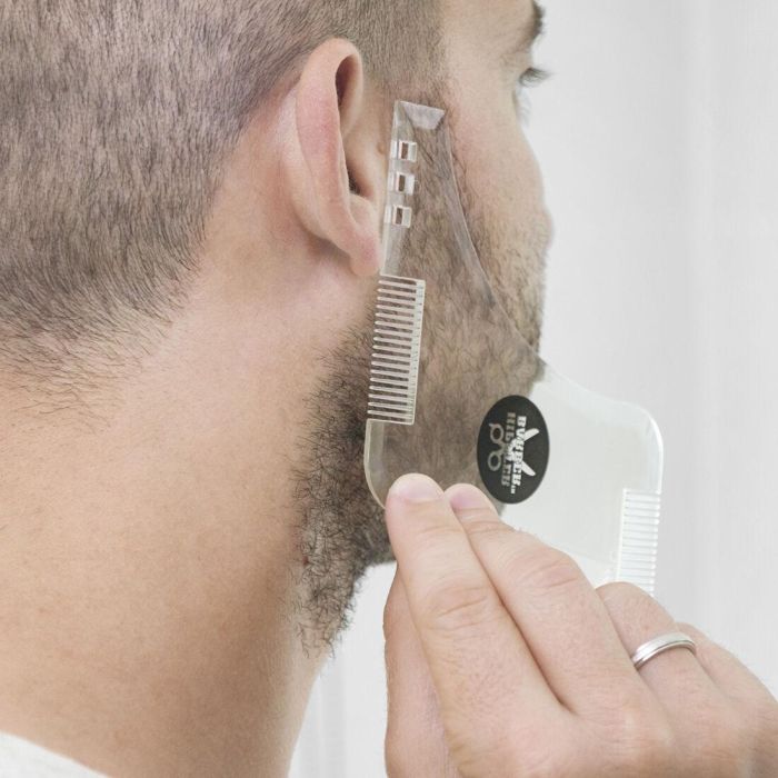 Plantilla para Afeitado de Barba Hipster Barber InnovaGoods 3