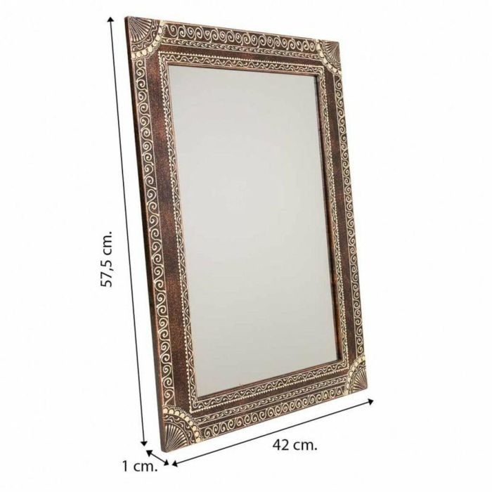 Espejo de pared Alexandra House Living 1 x 57 x 42 cm Rectangular 1