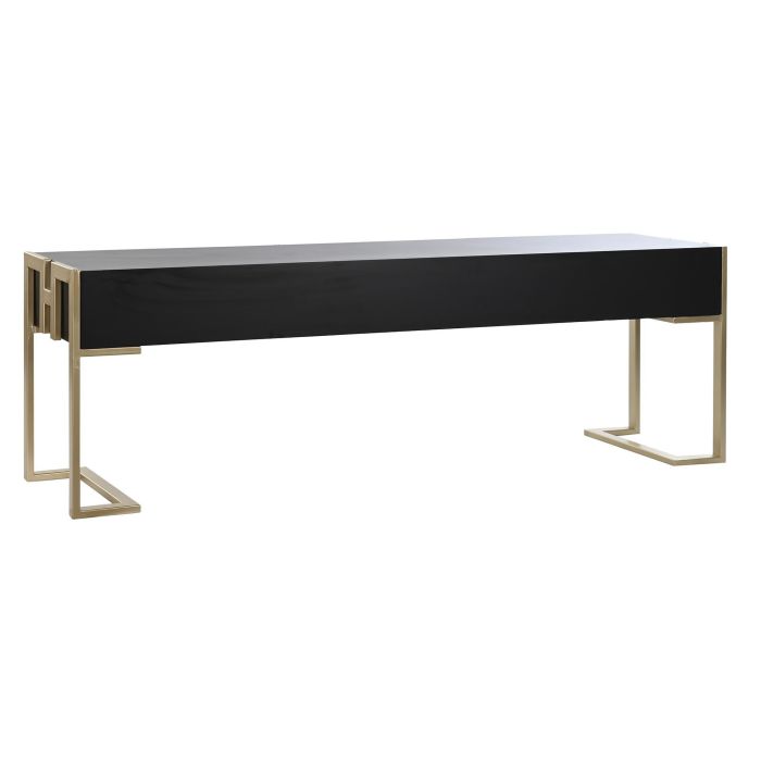 DKD Home Decor Mesa Centro Glam Negro de Madera y Metal 150x36x48 cm con 3 Cajones Desmontable 5 DKD Home Decor Mesa Centro Glam Negro de Madera y Metal 150x36x48 cm con 3 Cajones Desmontable 5