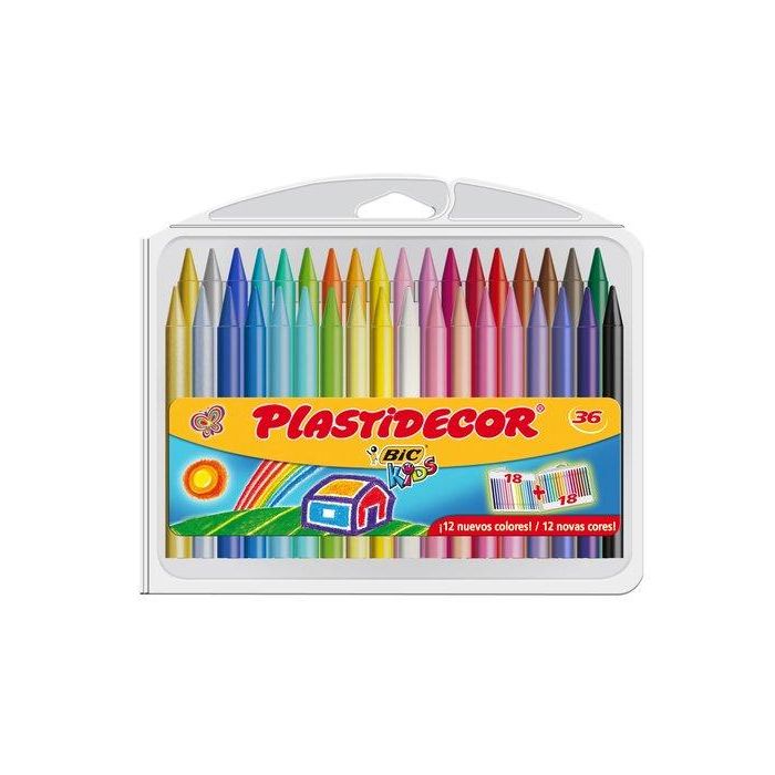 Plastidecor Ceras Kids Colores Surtidos Estuche 36 Unidades