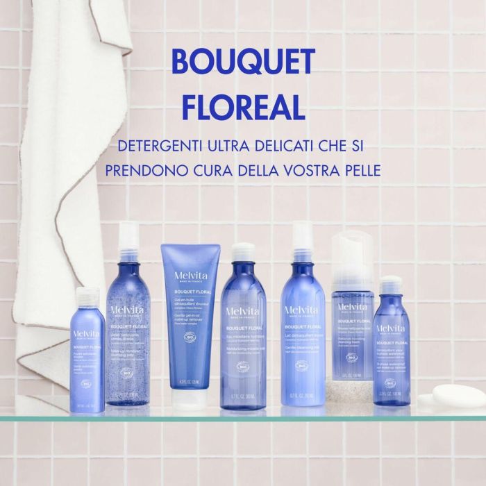 Melvita Desmaquillante Bifásico Ojos Bouquet Floral para Maquillaje Waterproof & Resistente, Suave, Orgánico, Vegano 100 ml 1