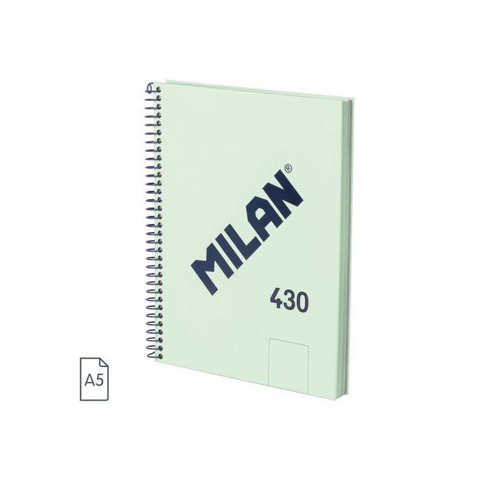 Bloc Milan 430 Serie 1918 Tapa Extra A5 80H Liso 95G Verde (Set de 3)
