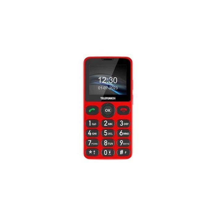 Teléfono Móvil Telefunken S415 para Personas Mayores/ Rojo 1