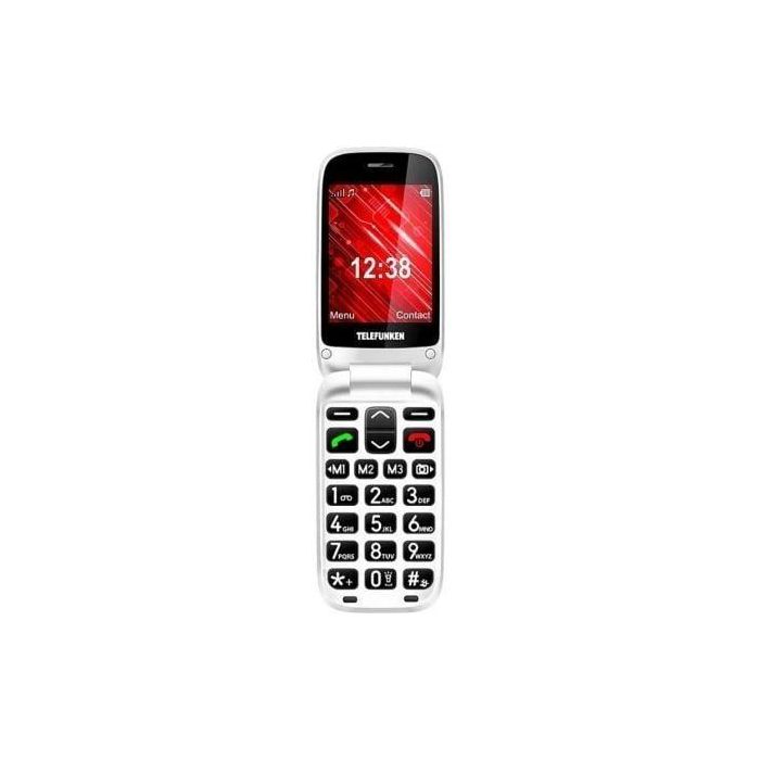Teléfono Móvil Telefunken S445 para Personas Mayores/ Rojo 1