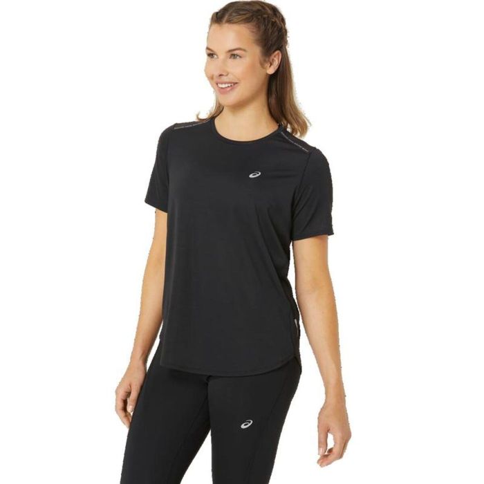 Camiseta de Manga Corta Mujer Asics Road Negro Camiseta de Manga Corta Mujer Asics Road Negro