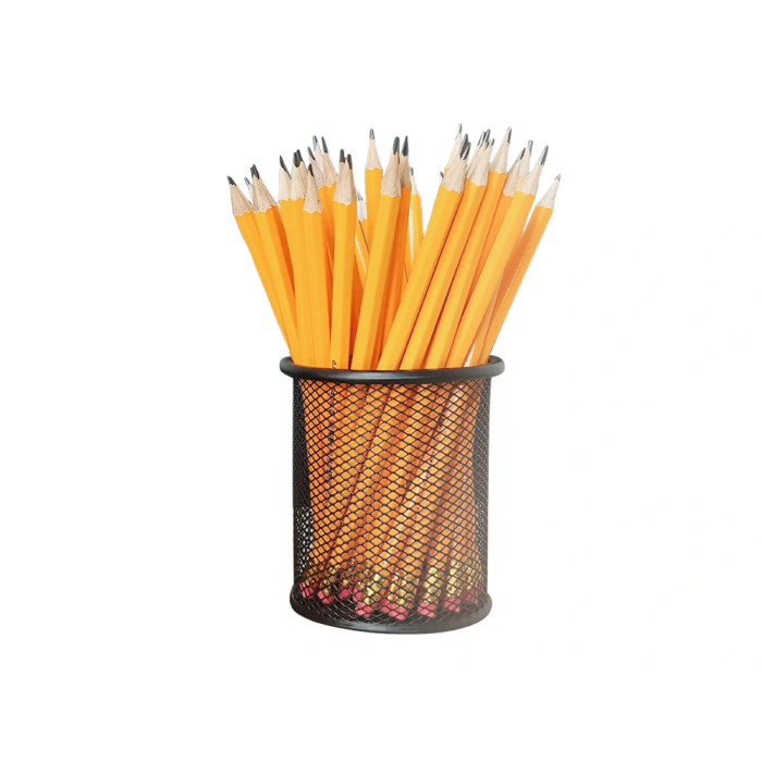 Q-connect Cubilete portalápices Negro Metal Rejilla Redondo Diámetro 86 mm Alto 105 mm 5