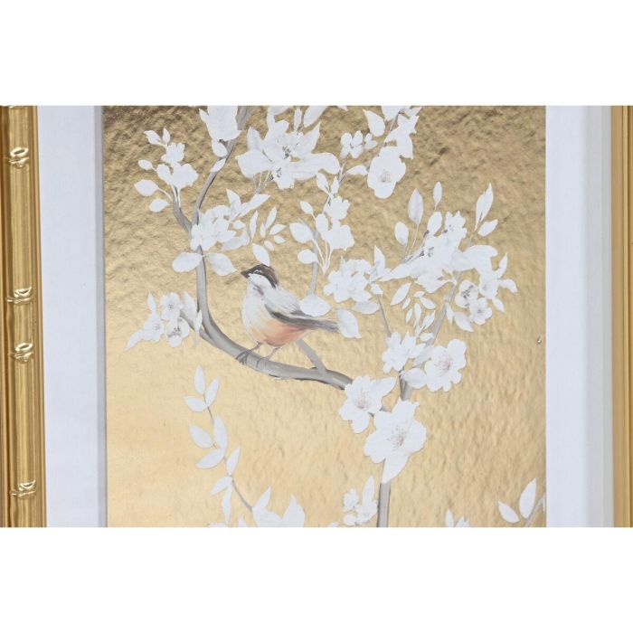 DKD Home Decor Cuadro Oriental Dorado, Set de 3 Unidades, 60x30x3.5 cm, Cristal y Poliestireno, Diseño Ramas 8 DKD Home Decor Cuadro Oriental Dorado, Set de 3 Unidades, 60x30x3.5 cm, Cristal y Poliestireno, Diseño Ramas 8