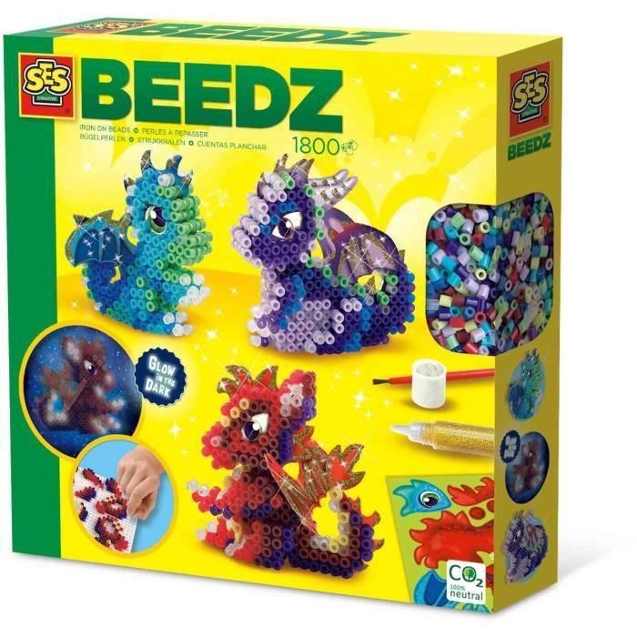 Ses Creative SES1710566034098 Cuentas para Planchar Kit de Creación 3D de 3 Dragones Ses Creative SES1710566034098 Cuentas para Planchar Kit de Creación 3D de 3 Dragones